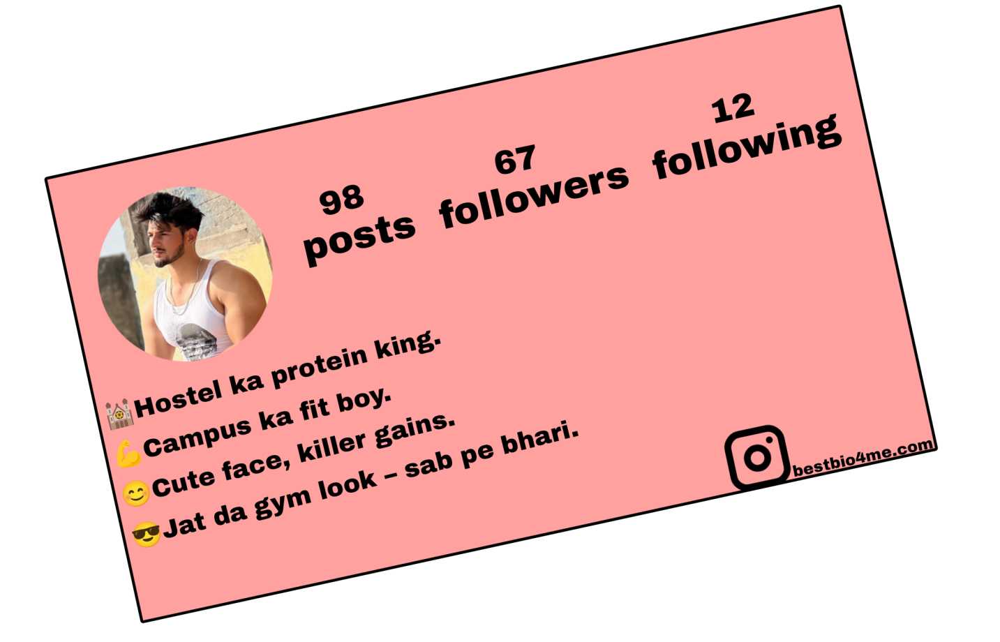 Best 2025 Gym Bio for Instagram in Hindi | Attitude & Swag
