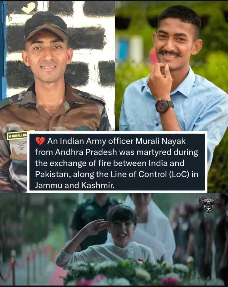 Brave Army Jawan Murali Naik ( Pakistani Firing) 2025