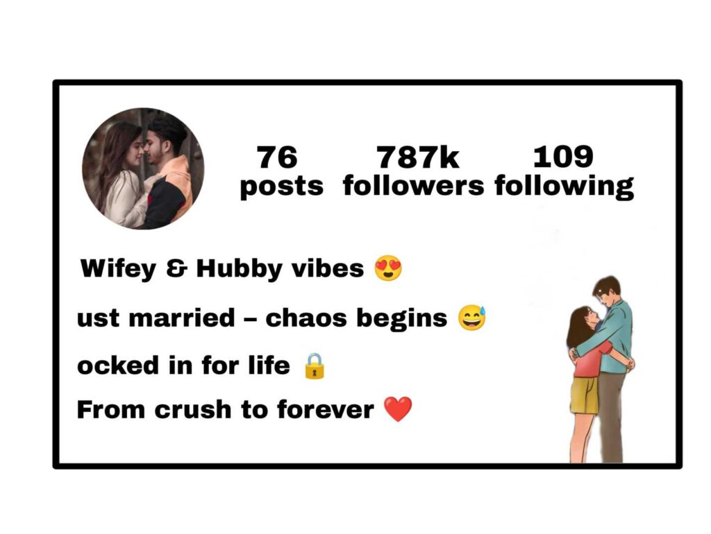 2025 Best Insta Bios & Wedding Captions for Couples