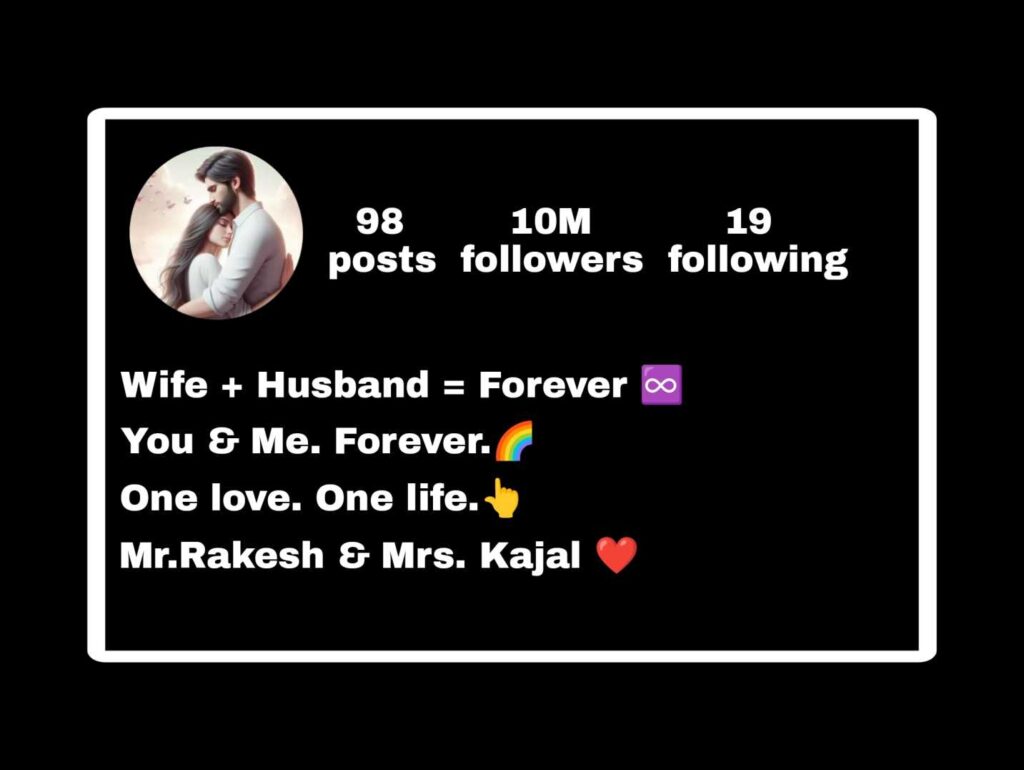 2025 Best Insta Bios & Wedding Captions for Couples