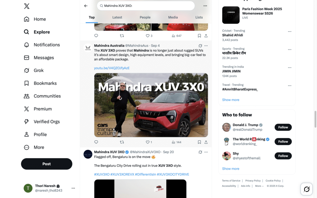 Mahindra XUV 3XO ऑस्ट्रेलिया लॉन्च: भारत से ₹4 लाख सस्ती