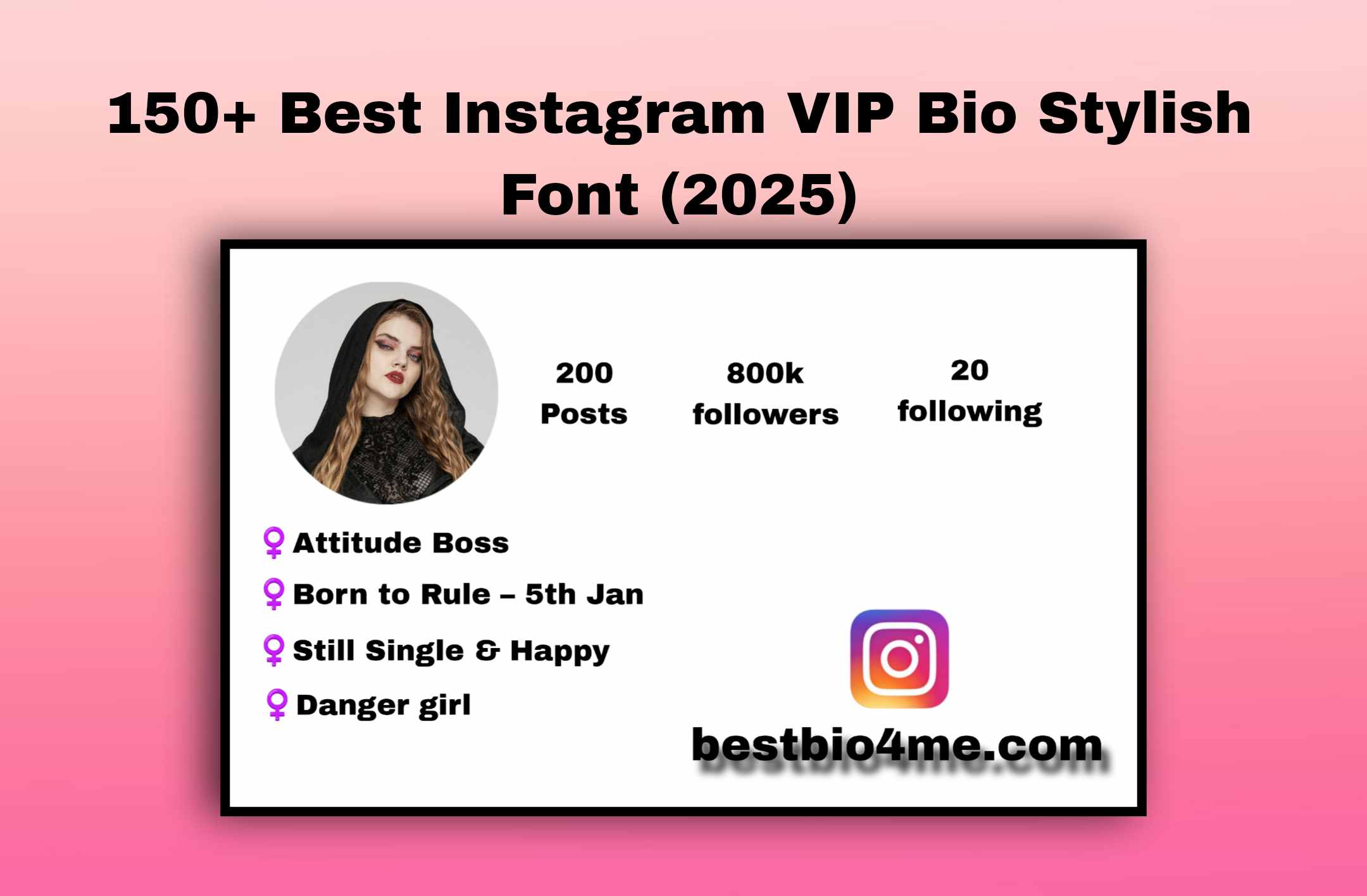150+ Best Instagram VIP Bio Stylish Font (2025)