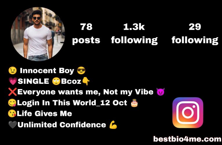 Top 700+ Instagram Bio For Boys, Attitude Stylish & VIP Bio