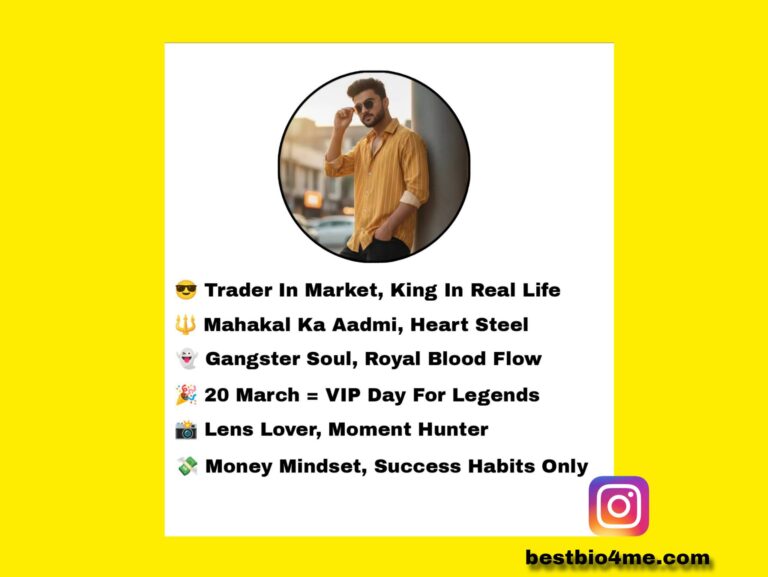 Best Gangster Bio For Instagram – Attitude & Stylish Bio (2025)
