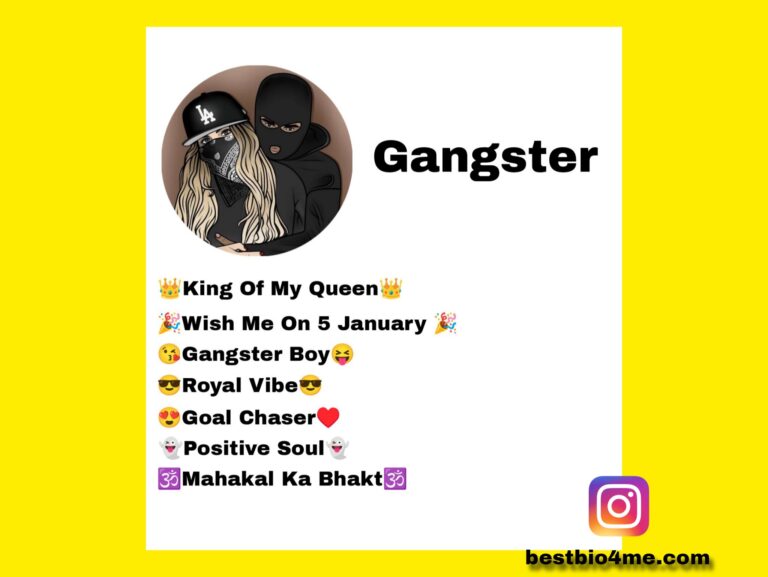 Best Gangster Bio For Instagram – Attitude & Stylish Bio (2025)