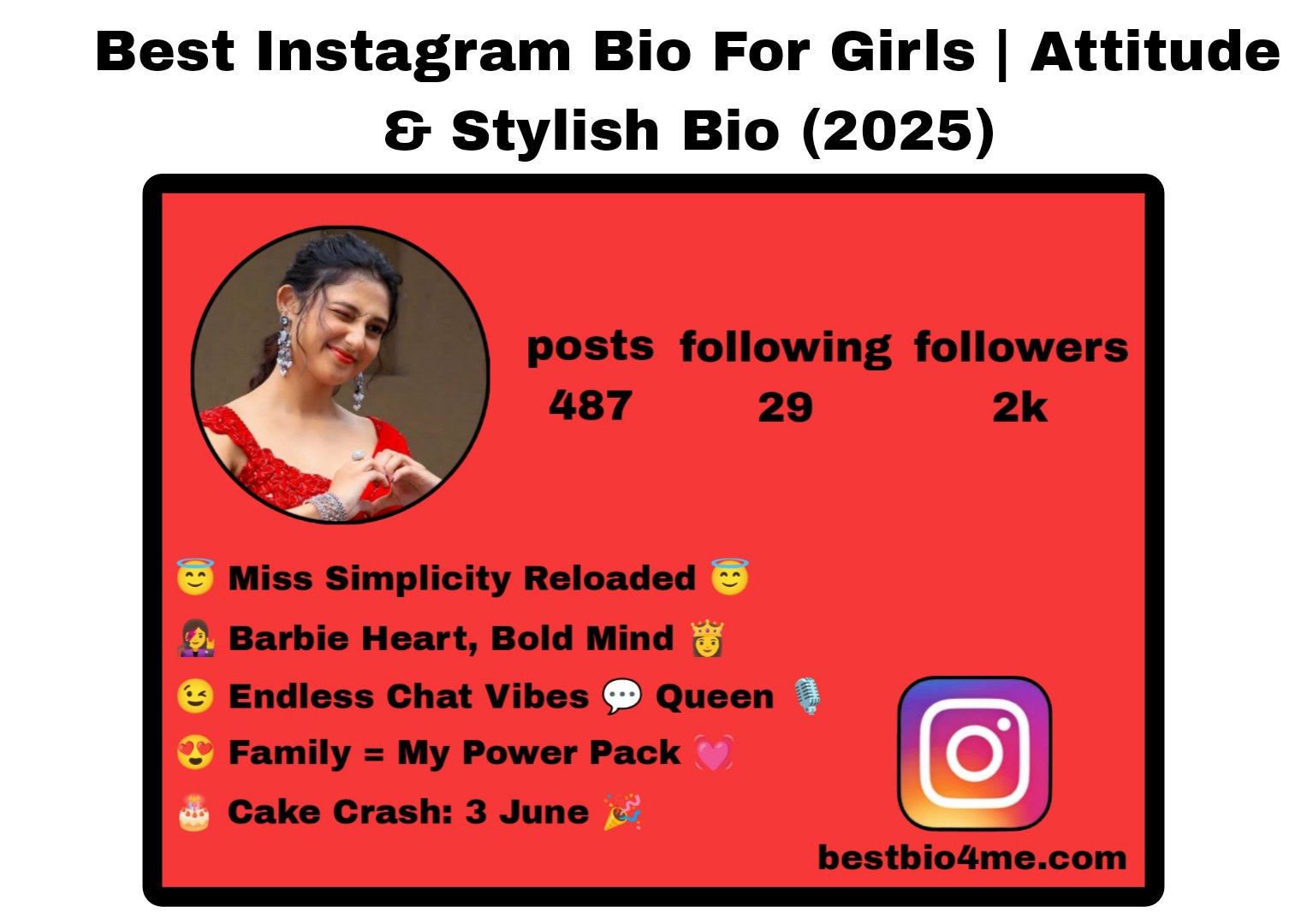 520+ Best Instagram Bio For Girls | Attitude & Stylish Bio (2025)