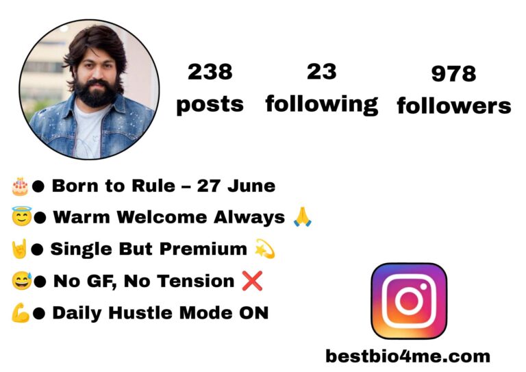 Best 1110+ King Bio For Instagram | किंग Bio