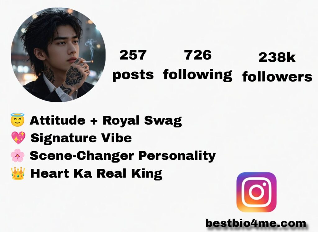 Best Instagram Bio For Boys | Attitude, Stylish & Vip Bio (2025)