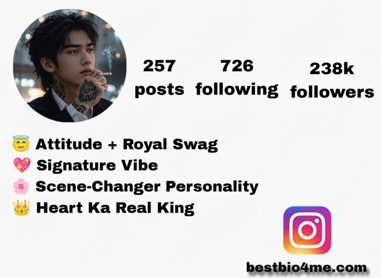 Best Instagram Bio For Boys | Attitude, Stylish & Vip Bio (2025)