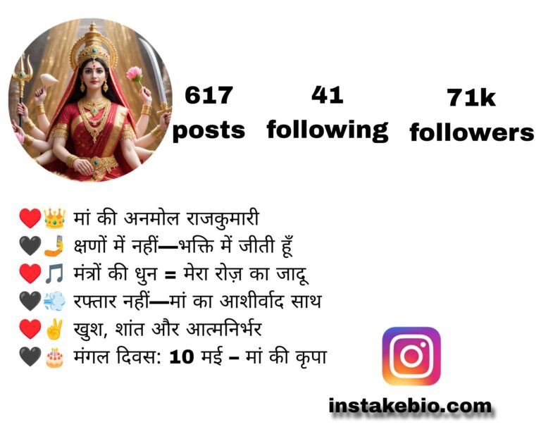 220+ Best Jai Mata Di Bio for Instagram in hindi | jai mata di