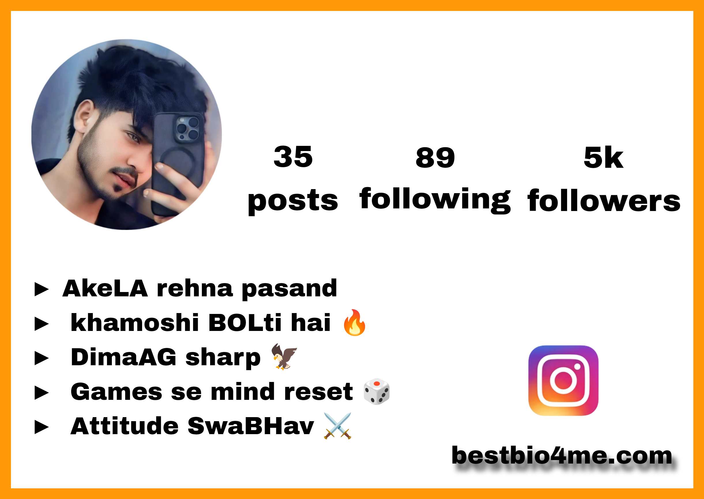 Best 1803+ 2 Line Instagram Bio | Attitude And Stylish