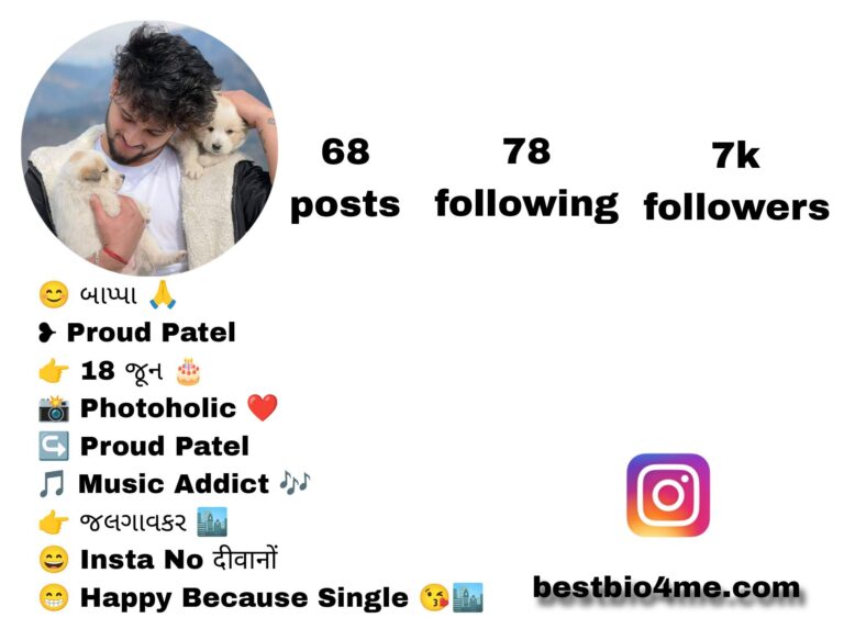 Best 196+ Best Patel Instagram Bio | पटेल बायो