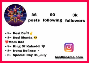 180+ Best Kabaddi Bio For Instagram