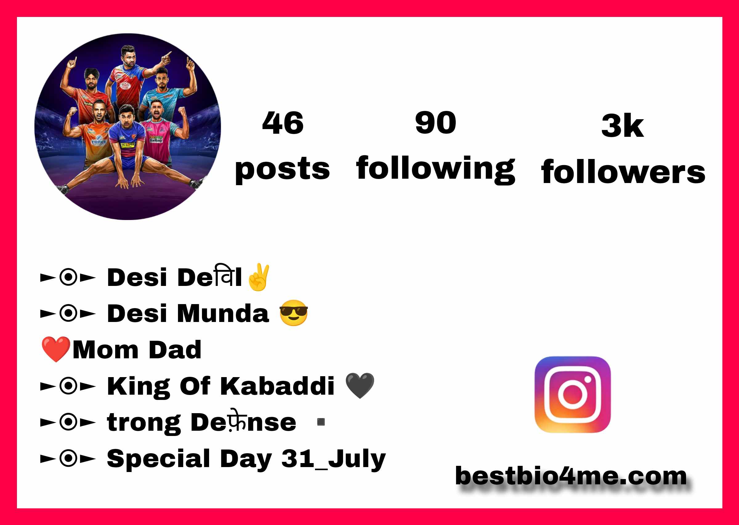 180+ Best Kabaddi Bio For Instagram