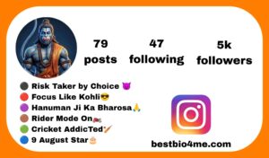 Best 78+ Instagram Hanuman Bio in Hindi